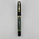 Pelikan M200 Green Marble Black cap   - Fountain Pen