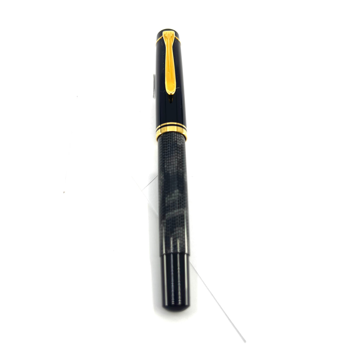 Pelikan Rare & Unusual R250 Rollerball - Resin Barrel In Gray Lizard Design/Black Cap