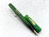 Aikin Lambert  New York "Mercantile"  Jade Green Celluloid   Fountain Pen
