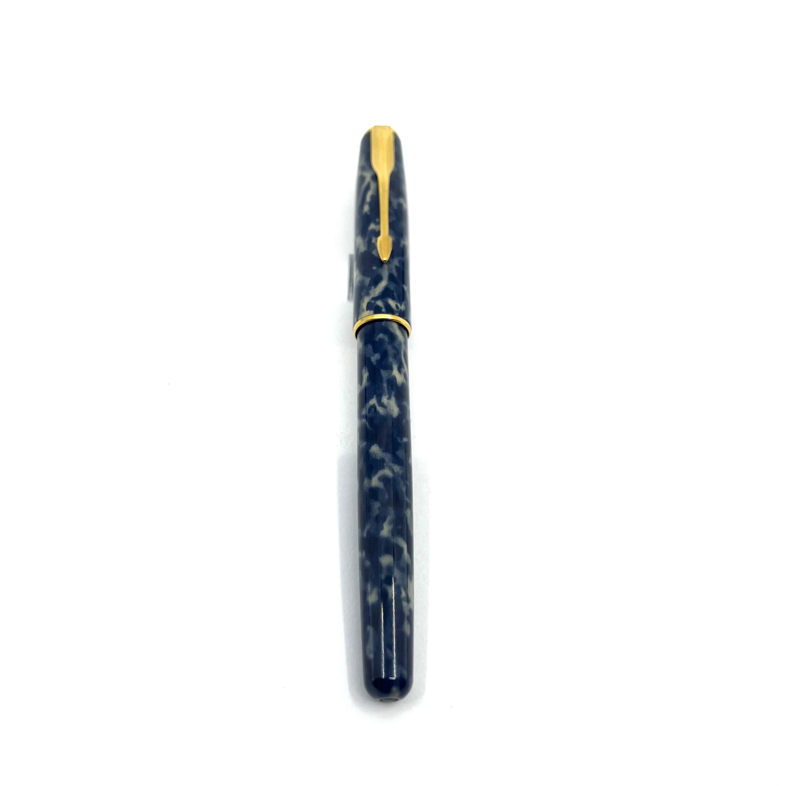 PARKER SONNET 万年筆 ブルーラッカー ゴールドトリム Parker Sonnet Laque Indigo Rollerball – Fountain Pen Hospital