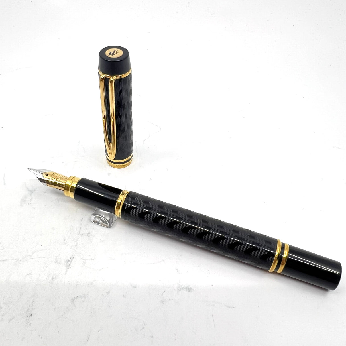 Waterman Man 100 Opera Chased Black Fountain Pen