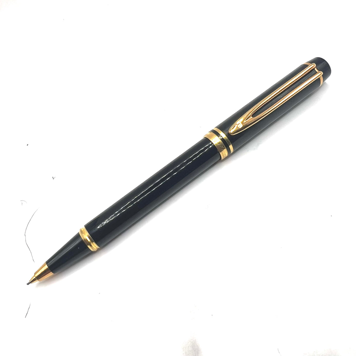 Fishman Pencil Waterman Man 100 Mechanical Pencil 0.7mm - Smooth Black Lacquered ...