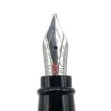 Aurora Sterling Silver Ipsilon Fountain Pen - ITALIC Stainless Steel Nib