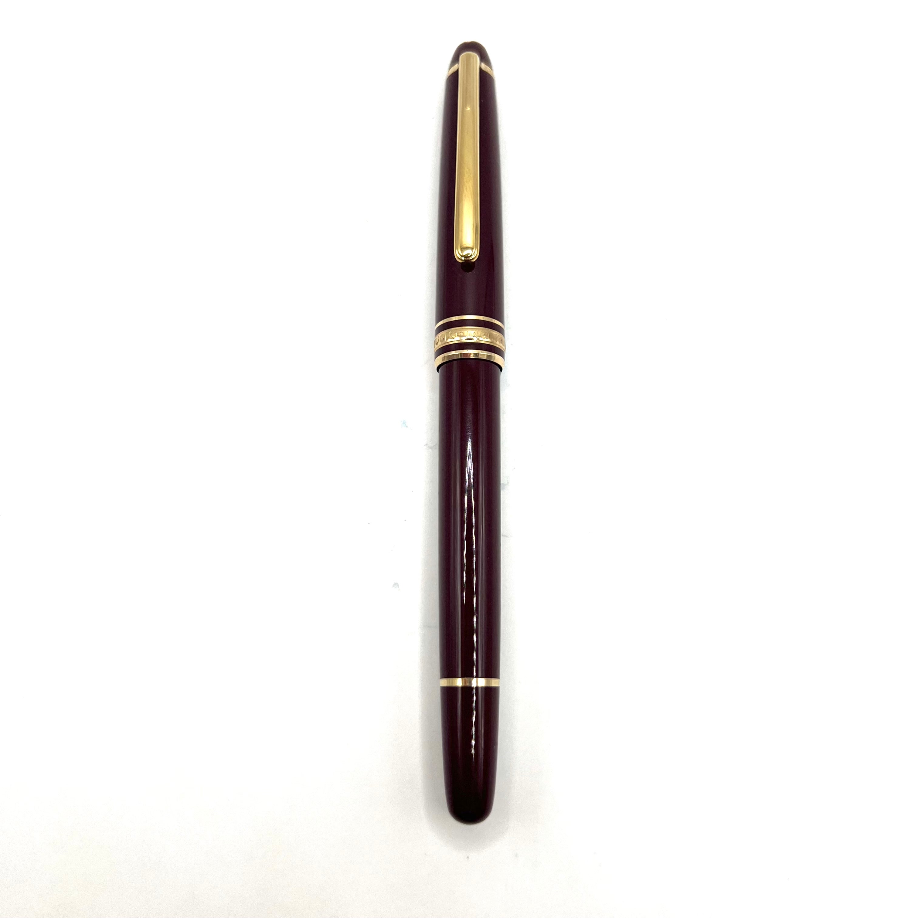 Montblanc Meisterstuck ボルドー樹脂クラシックミディアムポイント万年筆 MB144R MONTBLANC モンブラン 万年筆 マイスターシュテュック レッドゴールド