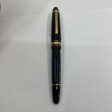 Montblanc Meisterstuck Black Resin #147 LeGrand Traveler  Fountain Pen - Medium 14kt Gold  Nib