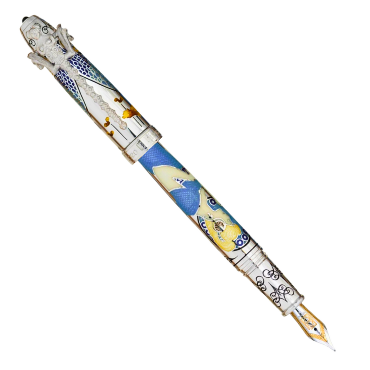 David Oscarson 25th Anniversary French Blue Fountain Pen