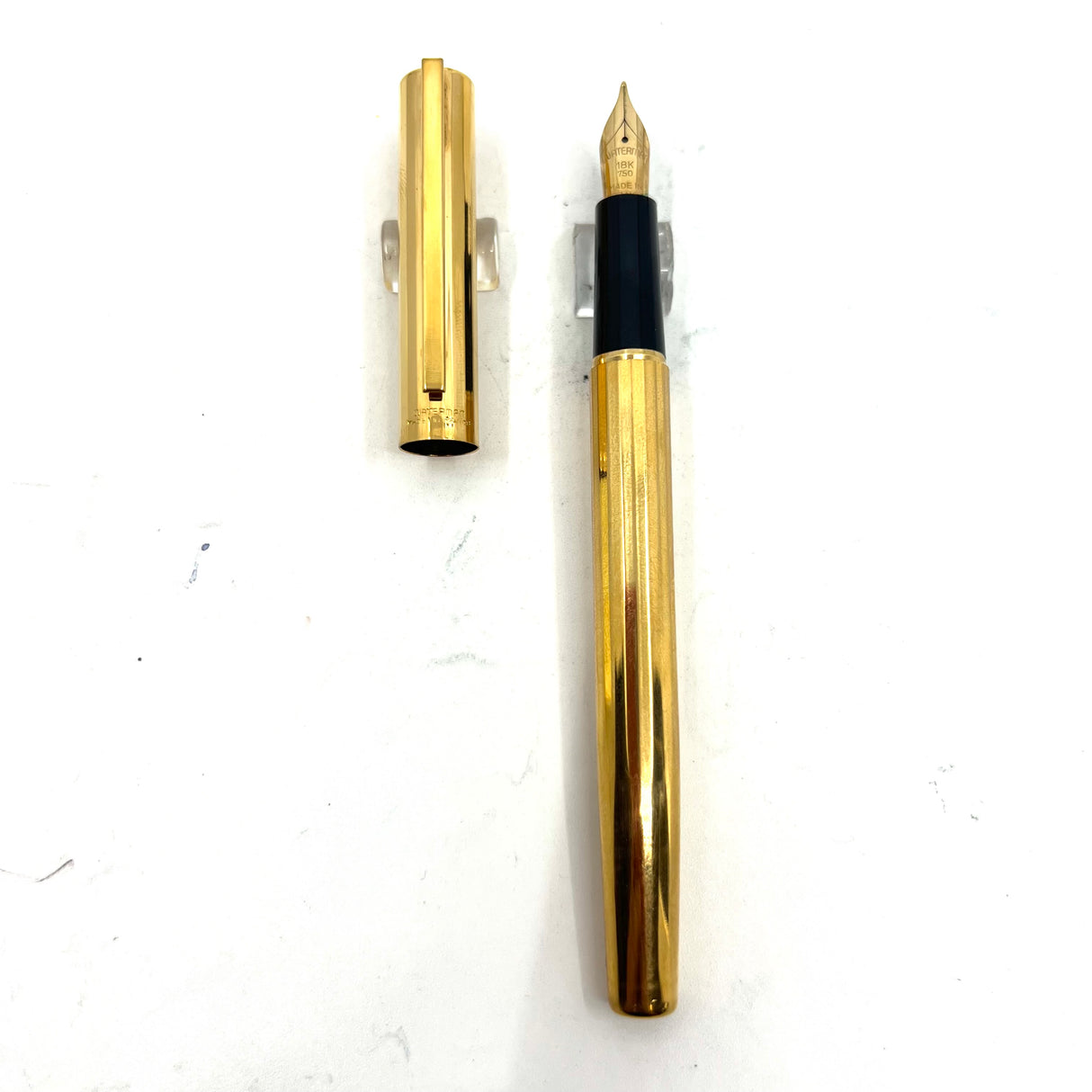 Waterman Facetted Gold-Plated Fountain Pen