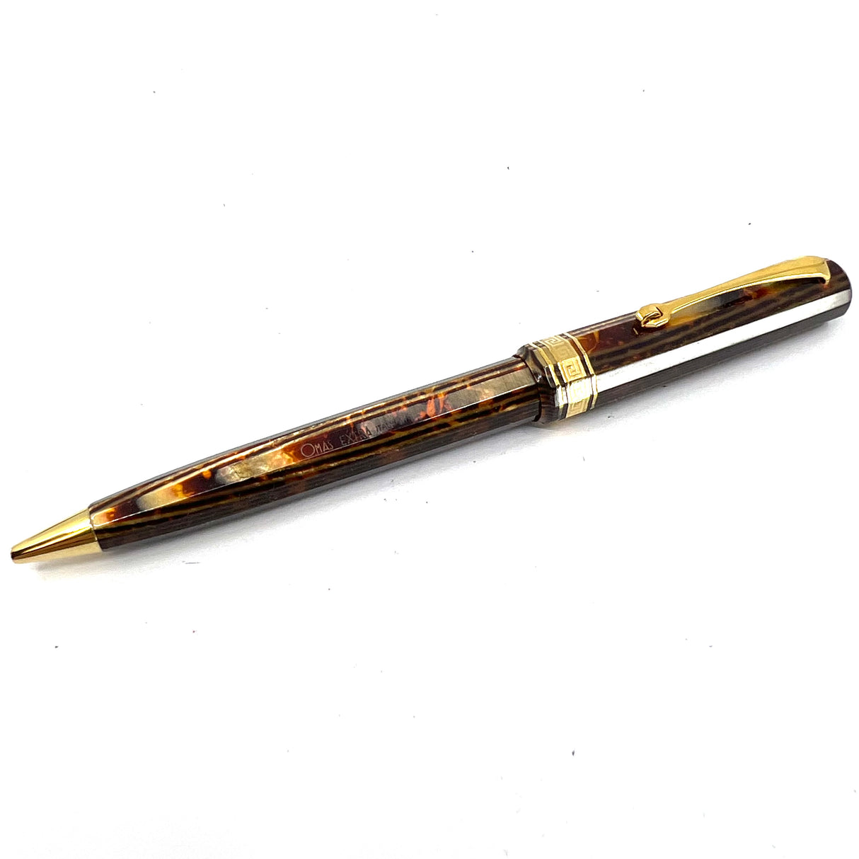 OMAS Original Style Arte Italiana  Arco Bronze Celluloid Paragon Ballpoint Pen (Ca. 1997) - Compatible Refills Now Available!