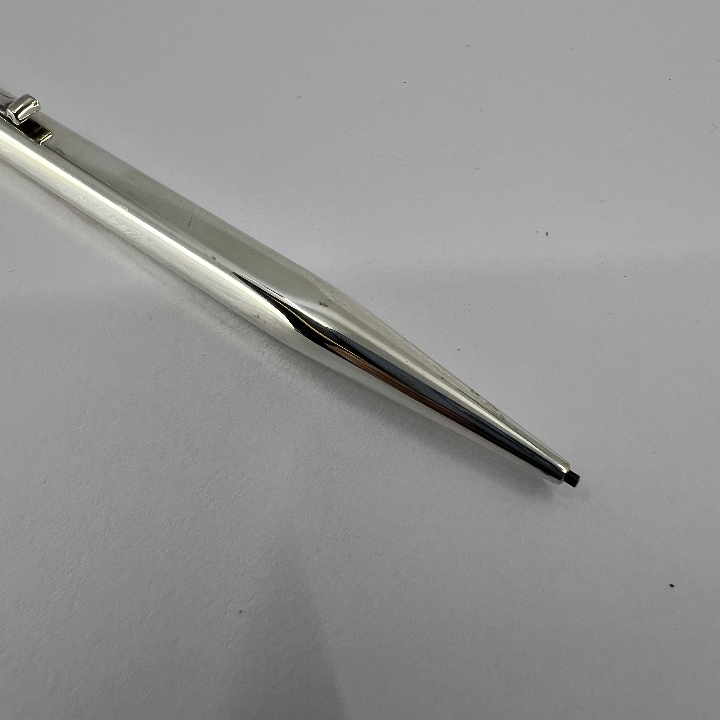 Yard-o-Led Diplomat Six-Sided Sterling Silver Plain Pencil - 1.1mm