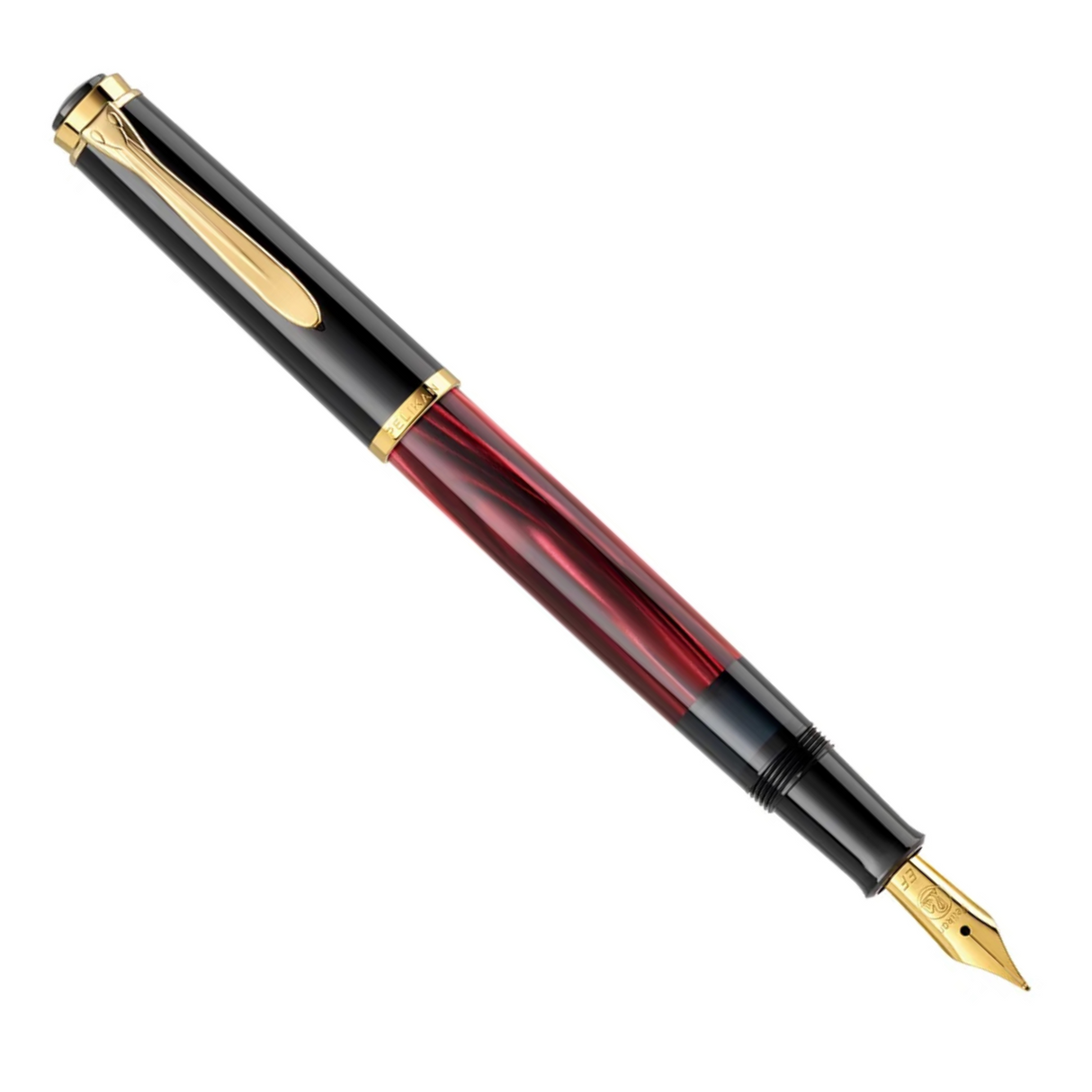 Pelikan M200 Red Marbled Fountain Pen