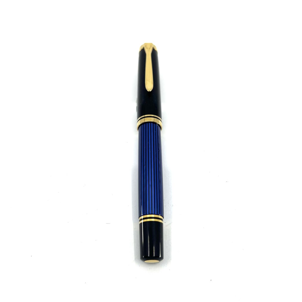 Pelikan M800 Early Blue Striped Fountain Pen with Rare 3B "Triple Broad" Semi-Flex 18kt Gold "PF" Nib