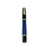Pelikan M800 Early Blue Striped Fountain Pen with Rare 3B "Triple Broad" Semi-Flex 18kt Gold "PF" Nib