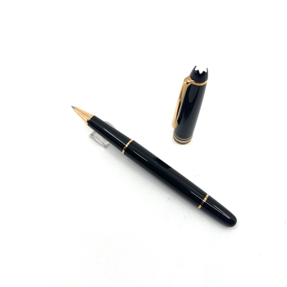 Montblanc Meisterstuck Classique #163 Black Resin  Rollerball - Rose Gold-Plated Trim