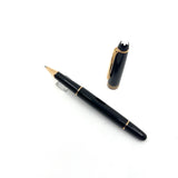 Montblanc Meisterstuck Classique #163 Black Resin  Rollerball - Rose Gold-Plated Trim