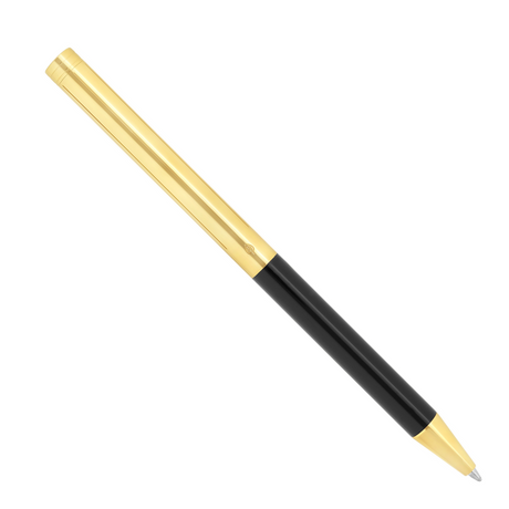 ST Dupont Classique Collection Black / Gold Lacquer Ballpoint