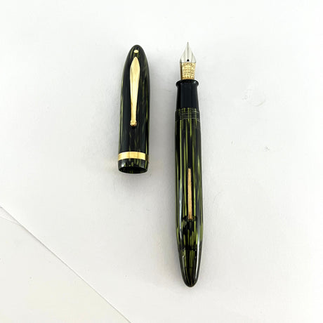 Sheaffer Senior Balance Green Striated Fountain Pen