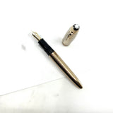 Montblanc Solitaire Geometric Dimension Gold-Plated LeGrand #146  Fountain Pen - Fine 18kt Gold Nib