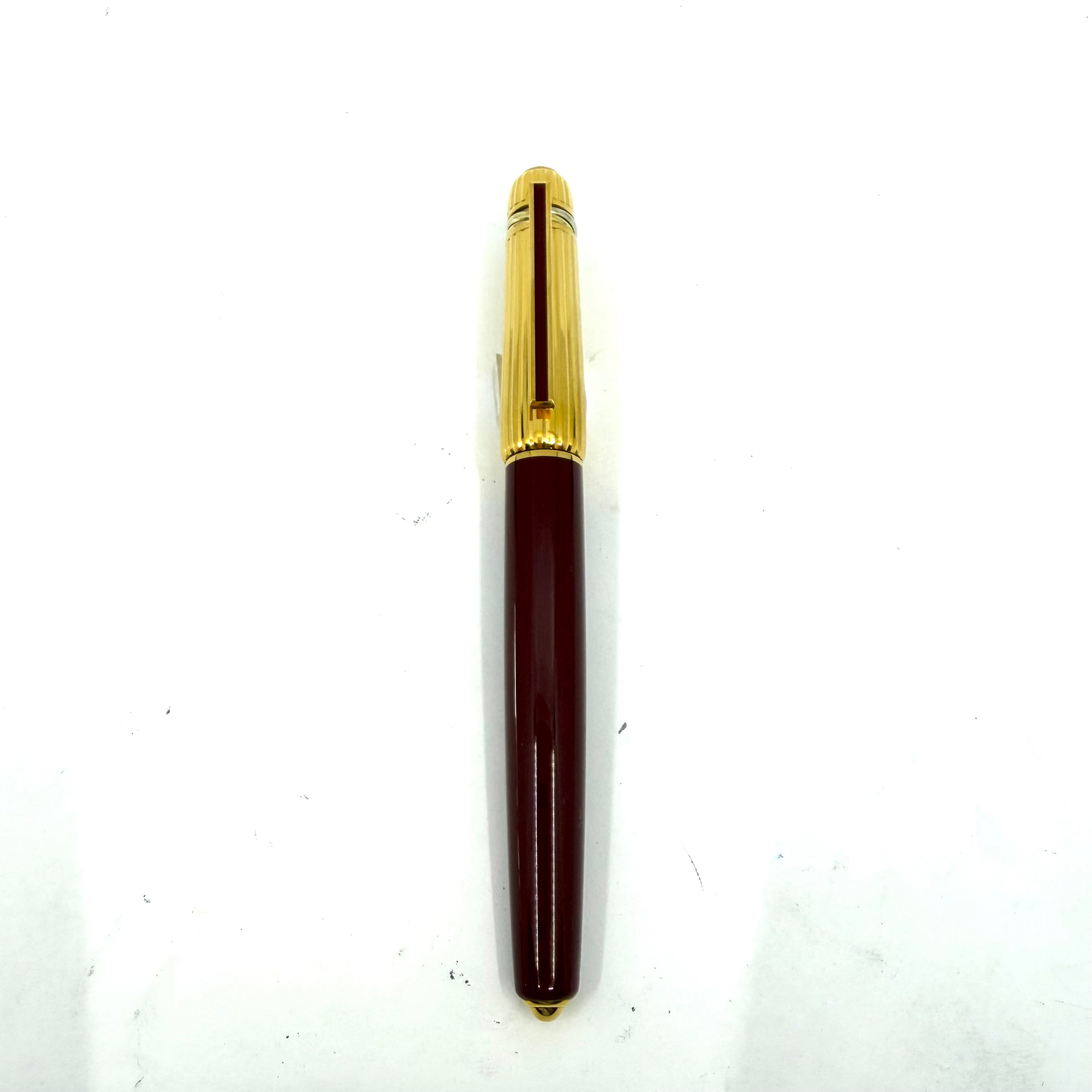 Cartier Pasha Trinity Fountain Pen - Burgundy Lacquer Barrel