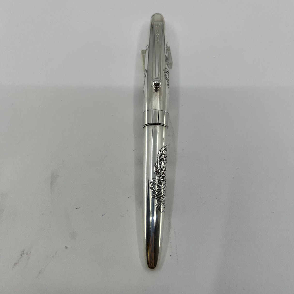 Namiki Sterling Silver Dragon Fountain Pen  - Broad 18kt Gold  Nib