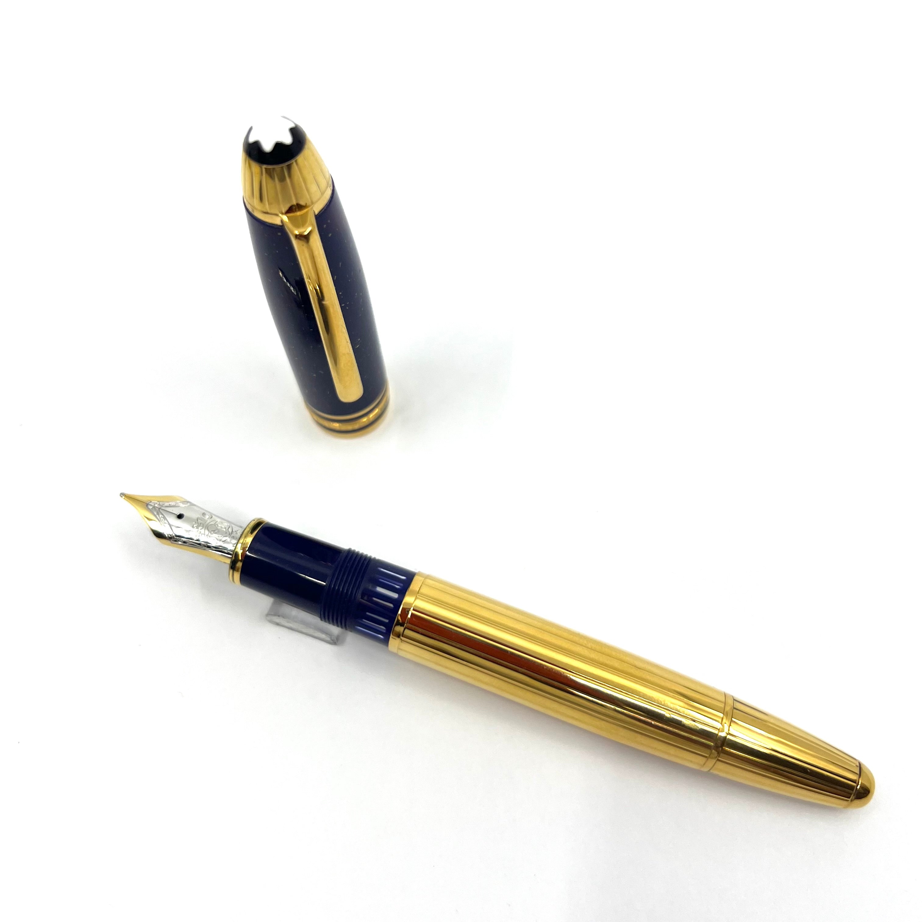  GOLD PEN 螺鈿　本革ケース付き Montblanc Ramses Special Edition LeGrand Fountain Pen-Medium 18kt