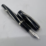 Visconti Black Divina Large Fountain Pen  - Broad 14kt Gold  Nib