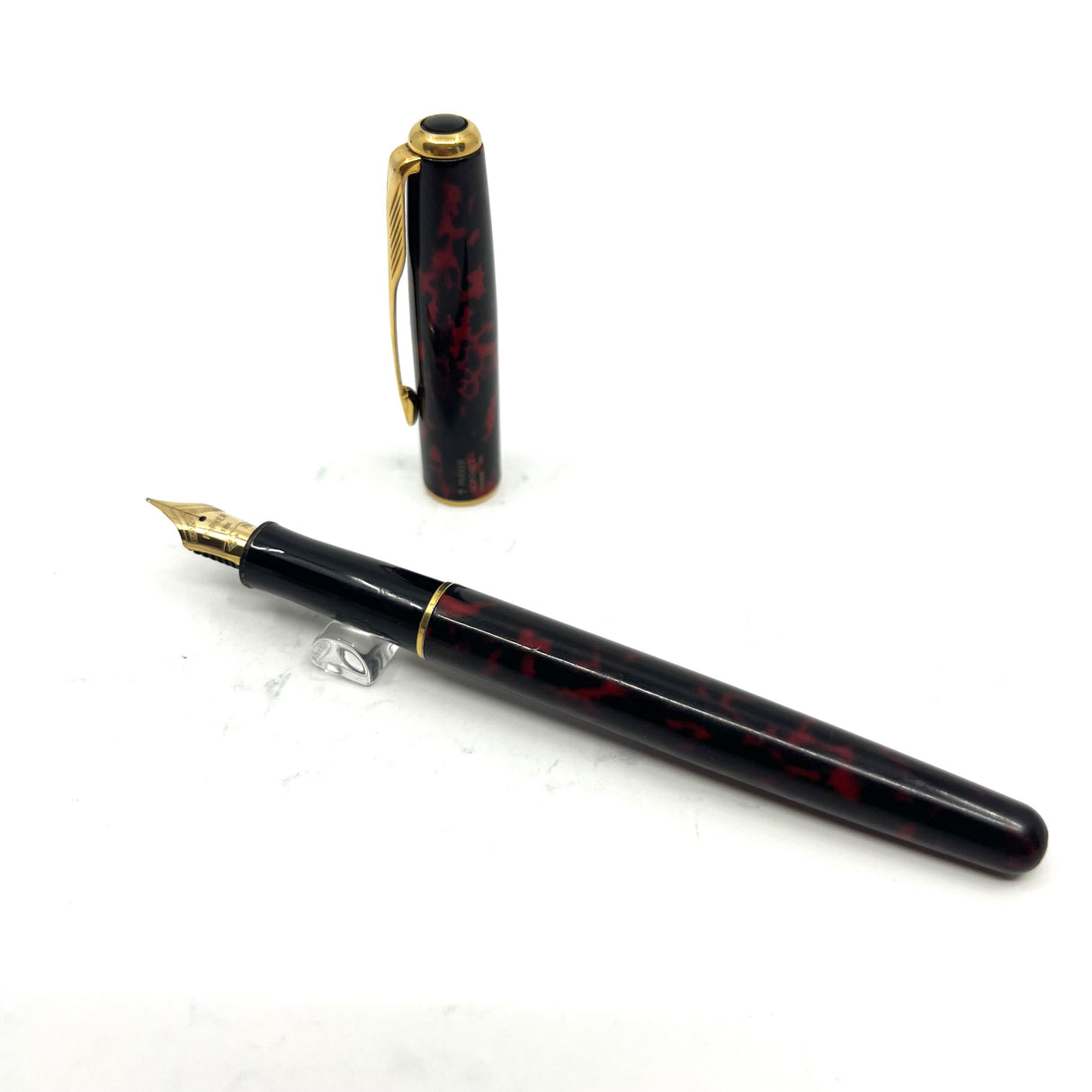 Parker Sonnet Lacque Firedance Red/Black Marbled Fountain Pen