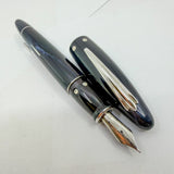Nettuno (Italy)  Trident Lustrous Blue Limited Edition  Fountain Pen - Fine 18kt Gold Nib