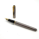 Parker Sonnet Sterling Silver Cisele Cross Hatch Fountain Pen