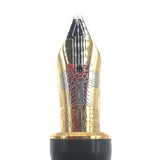 Parker International (Standard Size) Pearl & Black Duofold Fountain Pen  -  ITALIC BROAD 18kt Gold Nib