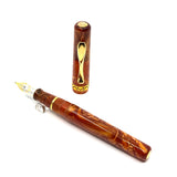 Visconti Marbled Amber Kaleido Fountain Pen