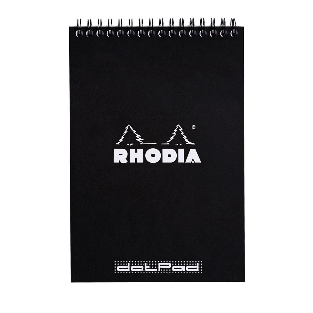 RHODIA BLACK DOTTED NOTEPAD 5.8 X 8.3in (6 X 8 1/4)