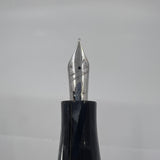 Conway Stewart Churchill "Sir Winston" London Smoke Gray Celluloid Fountain Pen Limited Edition  - Flexible Fine 18kt Gold Nib