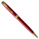 Parker Sonnet Classic Red Satined gold Trim Ballpoint
