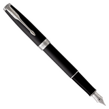 Parker Sonnet Classic Matte Black Chrome Trim Fountain Pen