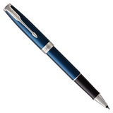 Parker Sonnet Classic Blue Satined Chrome Trim Rollerball