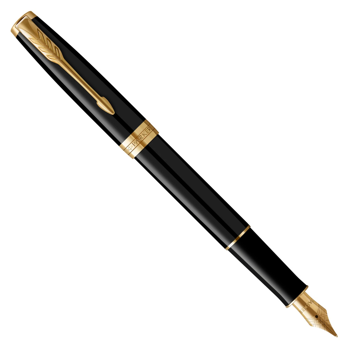 Parker Sonnet Classic Black Gold Trim Fountain Pen