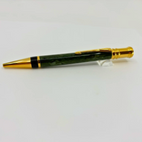 Parker Duofold Jade Marble (Grayish Green) Ballpoint Pen - Circa 2000