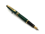 Waterman Expert  Green/Black Marbled Fountain Pen