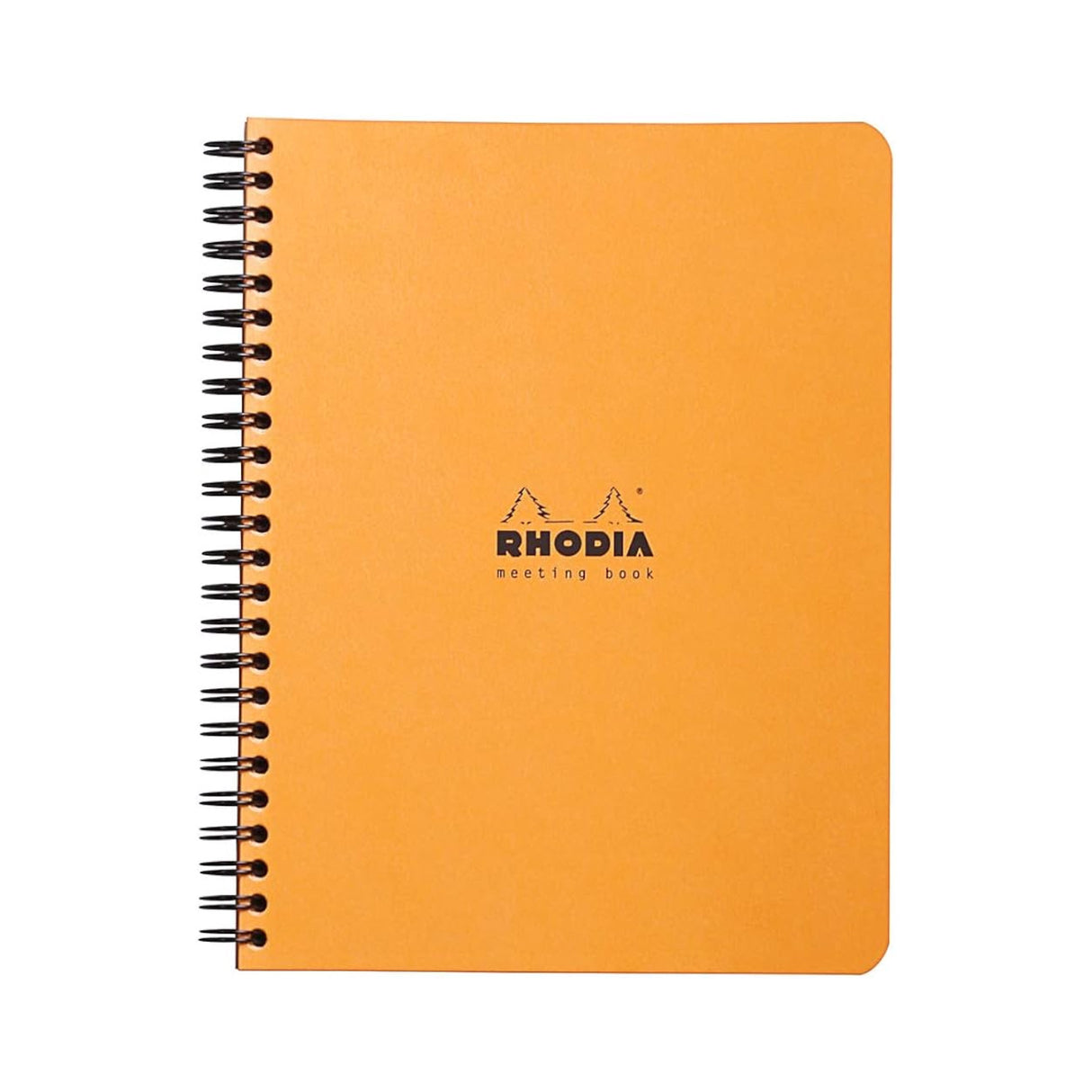 RHODIA ORANGE MEETING LINED WIRED BOOK 14.8 x 21cm (6 1/2 x 8 1/4)