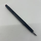 Rotring #600 Black Metal Six-Sided Fountain Pen - Medium Stainless Steel Nib