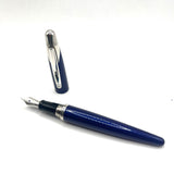 Alfred Dunhill AD2000 Cobalt Blue Galaxy Fountain Pen-  Medium 18kt Gold Nib