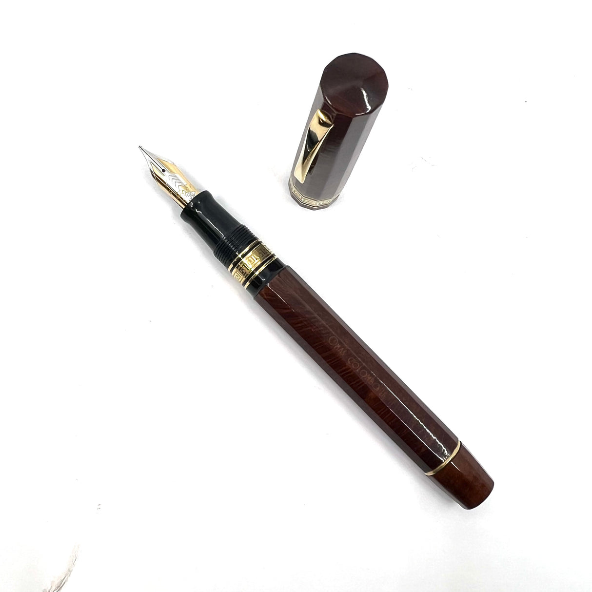 OMAS Christopher Columbus II Briar Wood Senior Paragon Fountain