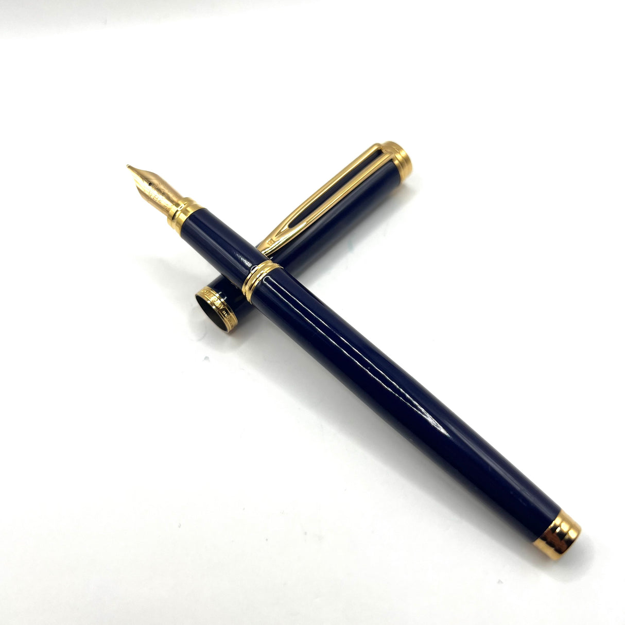 Waterman Gentleman Blue Lacquer Fountain Pen