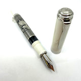 Pelikan M910 White Toledo  Fountain Pen - Fine 18kt Gold Nib
