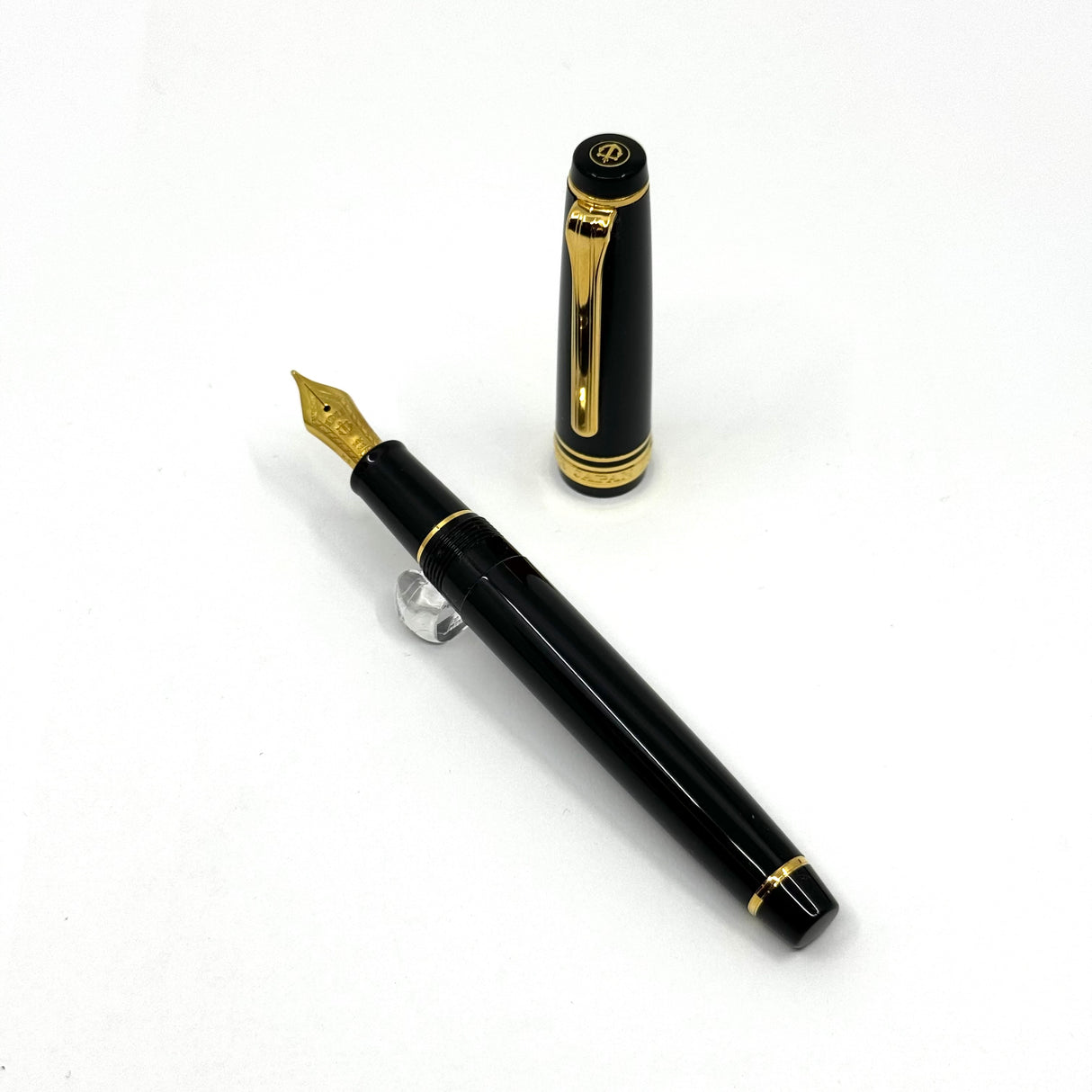 Sailor Black Professional Gear Slim Fountain Pen  - Broad 14kt Gold Nib