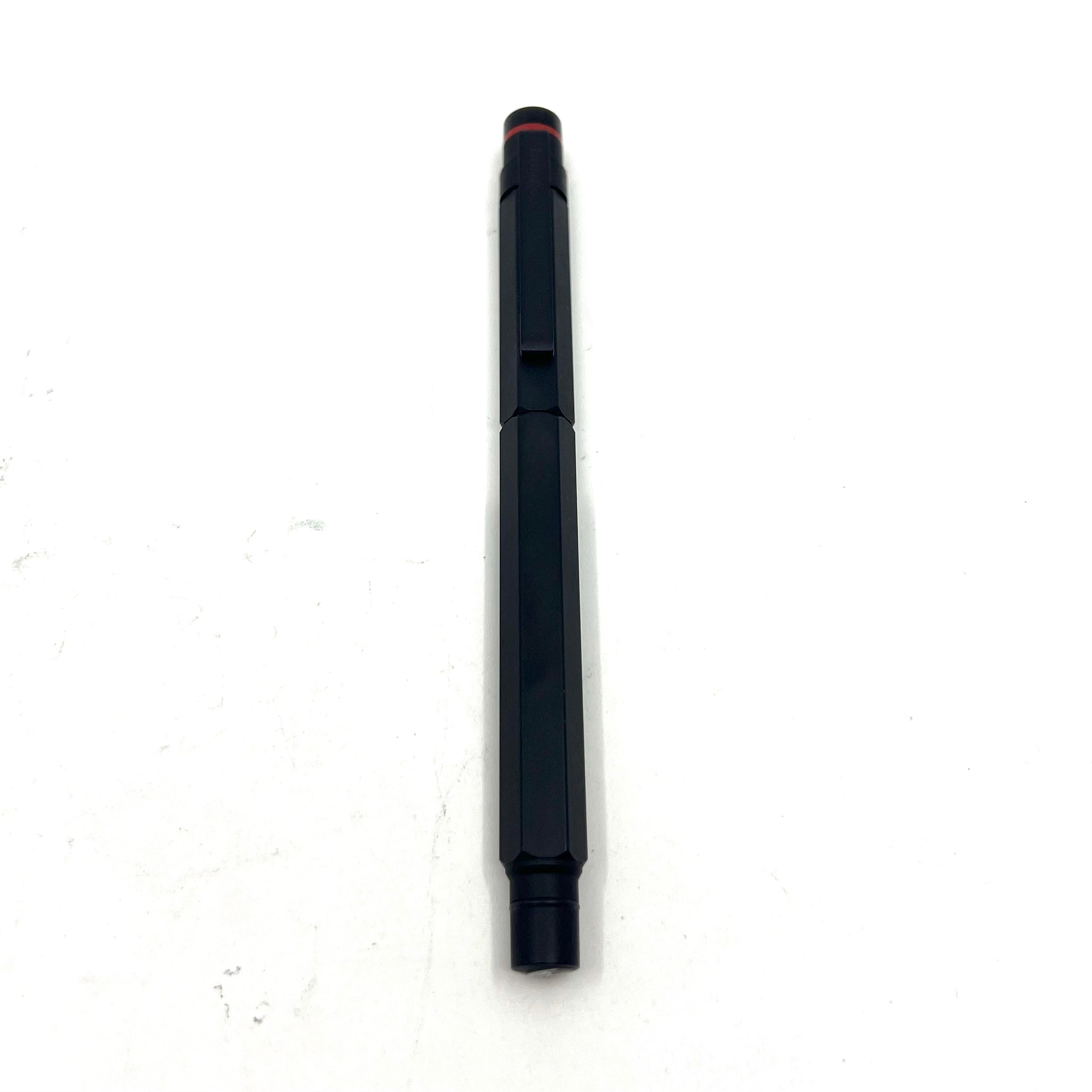 Rotring #600 Black Hexagonal Metal Fountain Pen – Fountain Pen