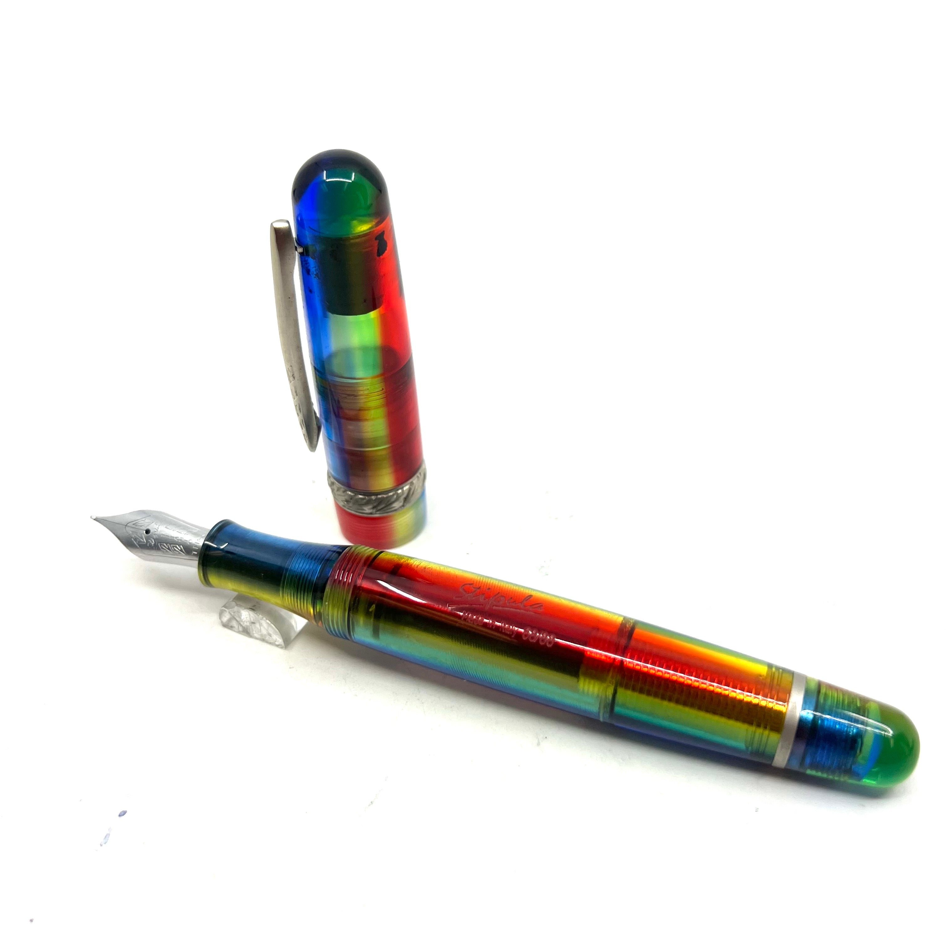 JRFMH 様スティプラ エトルリアレインボーStipula Etruria Stipula Etruria Transparent Rainbow Limited Edition Fountain