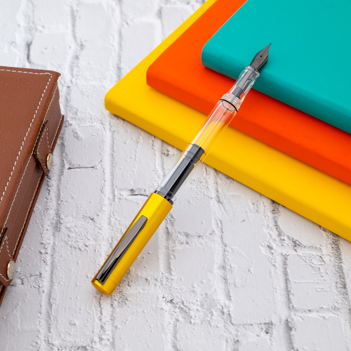 Monteverde MP1 Honey Yellow Fountain Pen + 30ml Ink Set