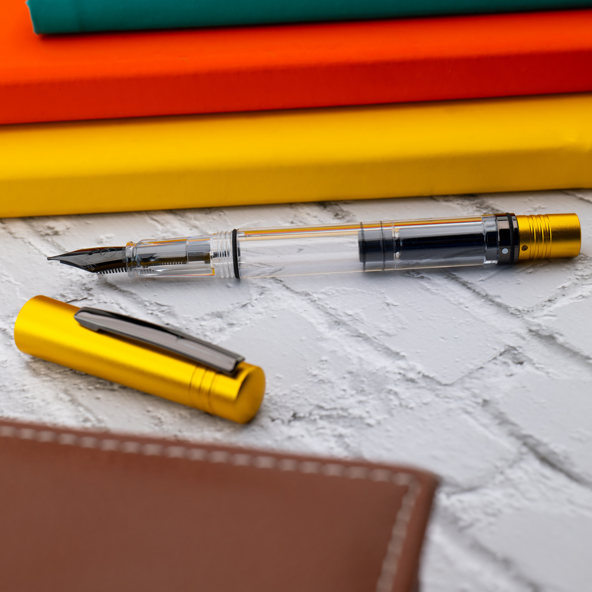 Monteverde MP1 Honey Yellow Fountain Pen + 30ml Ink Set
