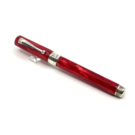 Montegrappa Symphony Lustrous Red Celluloid Octagonal Fountain Pen